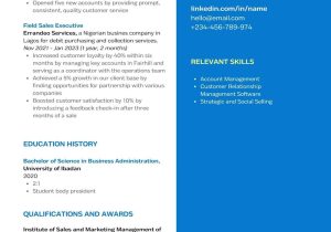 Sample Of A Good Resume In Nigeria Latest Cv format In Nigeria: How to Write the Best Curriculum …