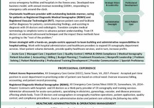 Sample Of A Great Hospital Manager Resume Healthcare Administrator Resume – Distinctive Career Services