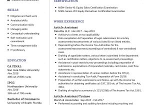 Sample Of A Professional Accountant Resume Chartered Accountant Cv Example 2022 Writing Tips – Resumekraft