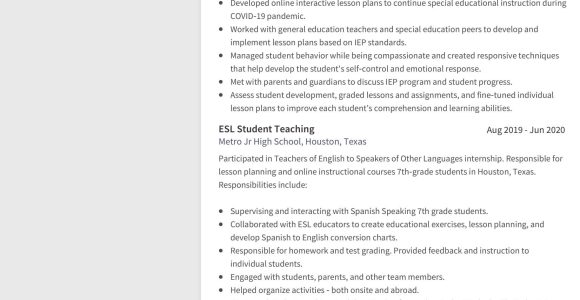 Sample Of former Teacher Resumes for Business Special Education Teacher Resume Examples & Writing Guide 2021 …