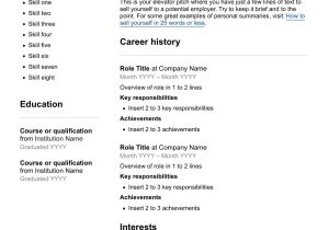 Sample Of Free Resume Templates for Teens Free ResumÃ© Template – Seek Career Advice
