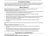 Sample Of Functional Resume for Medical Technologist Sample Lab Technician Resume Monster.com