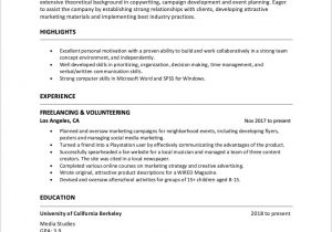Sample Of Functional Resume with No Experience How to Write A Resume with No Work Experience – Resumeway