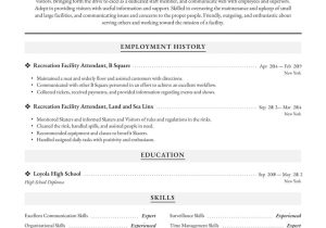 Sample Of Golf Outside Services Resume for Job Application Recreational Facility attendant Resume Examples & Writing Tips 2022