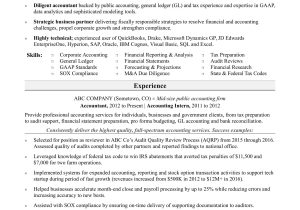 Sample Of Good Objective On Resume for Banking Accounting Accountant Resume Monster.com
