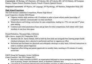 Sample Of High School Activities Resume High_school_resume_template â Transizion