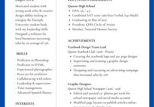 Sample Of High School Resume for Admissions to Colleges How to Create the Perfect College Application Resume â Ponder College