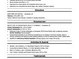Sample Of High School Resume for Hospital Volunteer High School Grad Resume Sample Monster.com