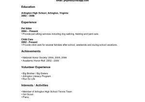Sample Of High School Resume No Experience High School Student Resume Examples No Work Experience Template …