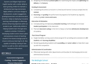 Sample Of High School Teacher Resume Free High School English Teacher Resume Sample 2020 by Hiration