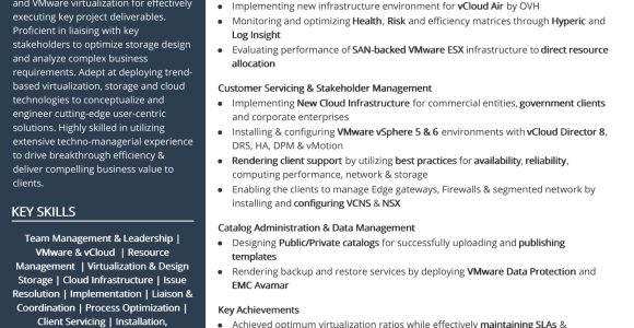 Sample Of Ibm Resume for Vmware Admin Free Senior Architect and Tech Lead Resume Sample 2020 by Hiration