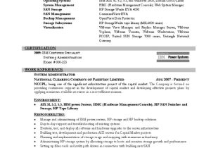 Sample Of Ibm Resume for Vmware System Administrator Resume Pdf V Mware System Administrator