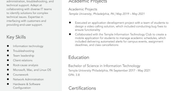 Sample Of It Entry Level Resume Entry-level Information Technology Resume Examples In 2022 …