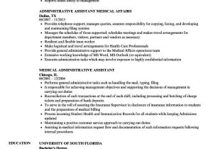 Sample Of Medical Administrative assistant Resume Executive assistant Resume Examples Popular Medical Administrative …