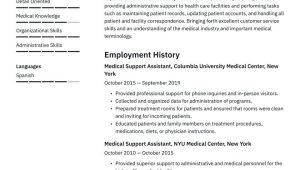 Sample Of Medical Administrative assistant Resume Medical Administrative assistant Resume Examples & Writing Tips 2022