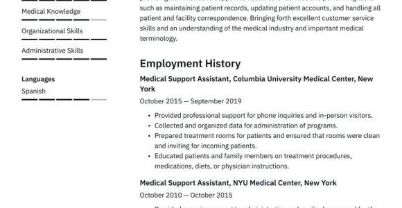 Sample Of Medical Administrative assistant Resume Medical Administrative assistant Resume Examples & Writing Tips 2022