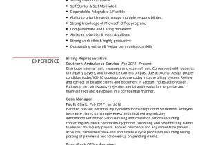 Sample Of Medical Billing and Collections Resume Billing Representative Resume Sample 2021 Writing Guide & Tips …