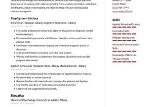 Sample Of Mental Health Counselor Resume Behavioral therapist Resume Examples & Writing Tips 2022 (free Guide)