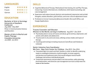 Sample Of Mental Health Counselor Resume Lmft Resume Sample 2022 Writing Tips – Resumekraft