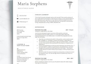 Sample Of Nursing Resumes and Cover Letters Nursing Resume Template Nurse Resume Design Nursing Student – Etsy.de