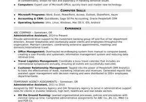 Sample Of Resume for Executive assistant Midlevel Administrative assistant Resume Sample Monster.com