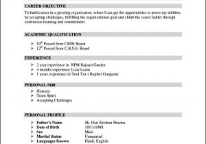 Sample Of Resume for Experienced Person Resume format for 4 Months Experience #experience #format #months …