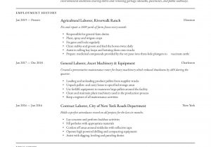 Sample Of Resume for General Labor General Laborer Resume Sample October 2021