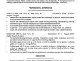 Sample Of Resume for Graphic Designer Graphic Design Resume Sample & Writing Tips