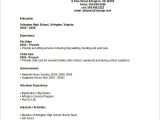Sample Of Resume for High School Graduate with No Experience Grade 10 Teenager High School Student Resume with No Work