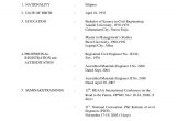 Sample Of Resume for Ojt Engineering Students My Resume