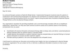 Sample Of Resume for Physical therapy assistant Physical therapist assistant Cover Letter Examples In 2022 …