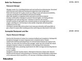 Sample Of Resume for Restaurant Store Manager Restaurant Manager Resume Samples All Experience Levels Resume …