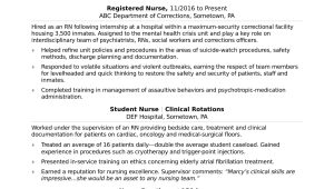 Sample Of Resume for Rn Bsn Entry-level Nurse Resume Monster.com