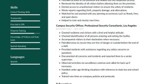 Sample Of Resume for Security Job In Aiustralia Security Guard Resume Examples & Writing Tips 2022 (free Guide)