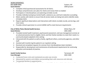 Sample Of Resume for social Worker In Mental Health Sample Resume: Mental Health social Worker Career Advice & Pro …