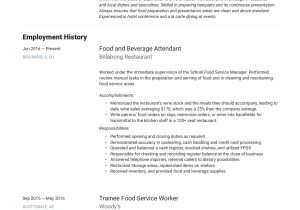 Sample Of Resume Highlights for Food Server 22 Food & Beverage attendant Resumes Pdf & Word 2022 Sample Of Resume Highlights for Food Server 22 Food & Beverage attendant Resumes Pdf & Word 2022