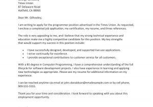 Sample Of Resume Letter for Job Application Sample Cover Letter for A Job Application