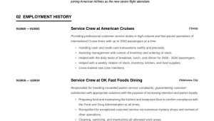 Sample Of Resume Objectives for Service Crew Service Crew Member Resume & Writing Guide  20 Templates