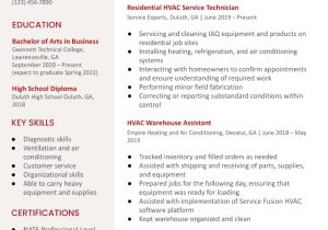 Sample Of Resume Of Hvac Helper Hvac Technician Resume Examples In 2022 – Resumebuilder.com