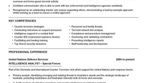 Sample Of Resume Of Investigative Analyst Intelligence Analyst Resume
