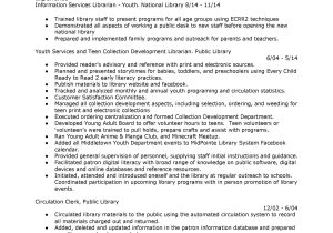 Sample Of Resume with Library Volunteer Experience Library Resume Hiring Librarians Page 3