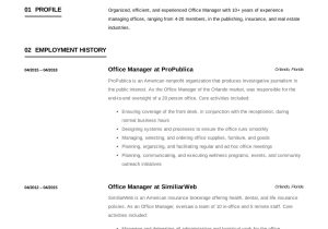 Sample Of Resumes for Manager Positions Office Manager Resume & Guide 12 Samples Pdf 2021