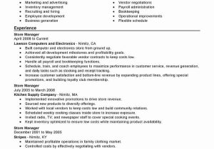 Sample Of Retail Management Customer Service Resume Retail Management Resume Example Best Of Best Store Manager Resume …