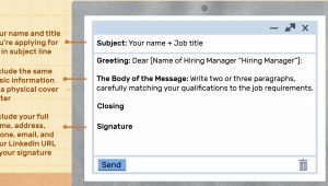 Sample Of Sending Resume Through Email Sample Email Cover Letter Message for A Hiring Manager