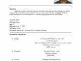 Sample Of Simple Resume for Job Application Benefits Of Having Basic Resume Examples – Wikiresume.com Sample …