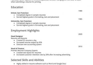 Sample Of Simple Resume for Job Application Pin On Good to Know