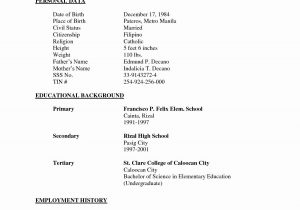 Sample Of Simple Resume In Philippines Resume format Sample , #format #resume #resumeformat #sample …