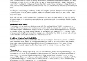 Sample Of Skills and Competencies In Resume Resume Sample Transferable Skills – Transferable Skills …