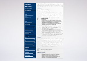 Sample One Page Resume for Experienced software Engineer software Engineer Resume Examples & Tips [lancarrezekiqtemplate]
