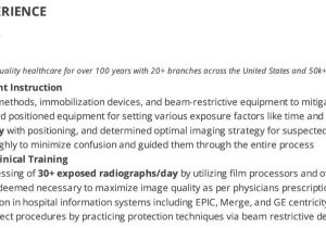 Sample Radiologic Technologist Resume with Experience Radiologic Technologist Resume: 2022 Guide with Examples to Bag Jobs